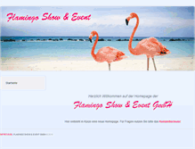 Tablet Screenshot of flamingo-show-event.com